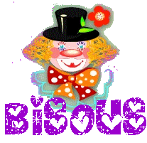gif bisou clown